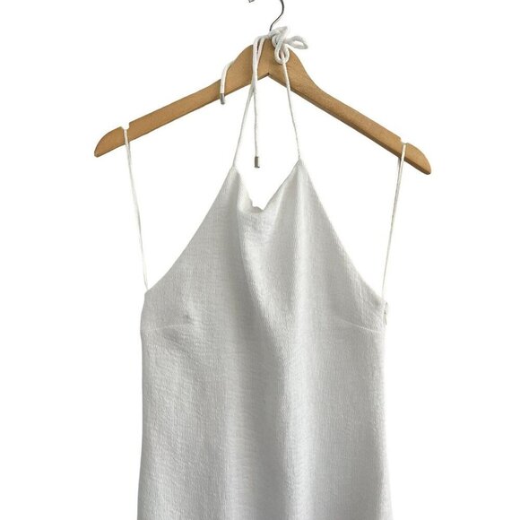 C/MEO Collective Ivory White Dress Size Small EUC Strap Halter Top Asymmetrical - Picture 3 of 11